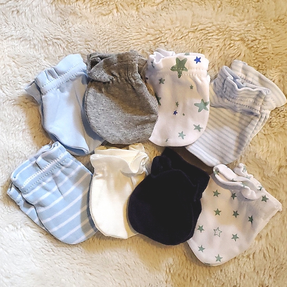 Blue 0-3M Multipack: Hats, Pants,SS Shirts & Mittens